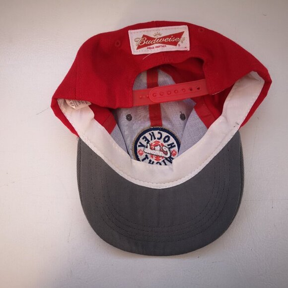 Budweiser Hockey Night in Canada Grey & Red Baseball Hat - Picture 3 of 3